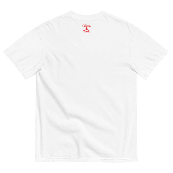 T-shirt épais teint en pièce sans badge de surnom officiel