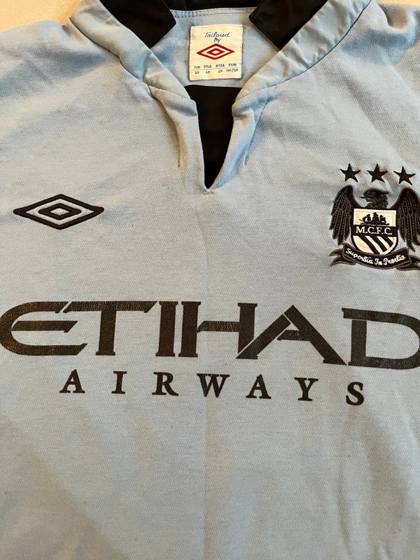 Manchester City 2012/13 Vintage Kompany camiseta local tamaño 40 